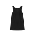 fano_Minimal_Bow_High_Waist_A_Line_Sleeveless_Round_Neck_Workwear_Black_Midi_Dresses_MISSTT