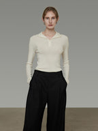 unspoken Pure Wool Soft V-neck Hooded Slim Fit Commuter Women Knit Sweaters