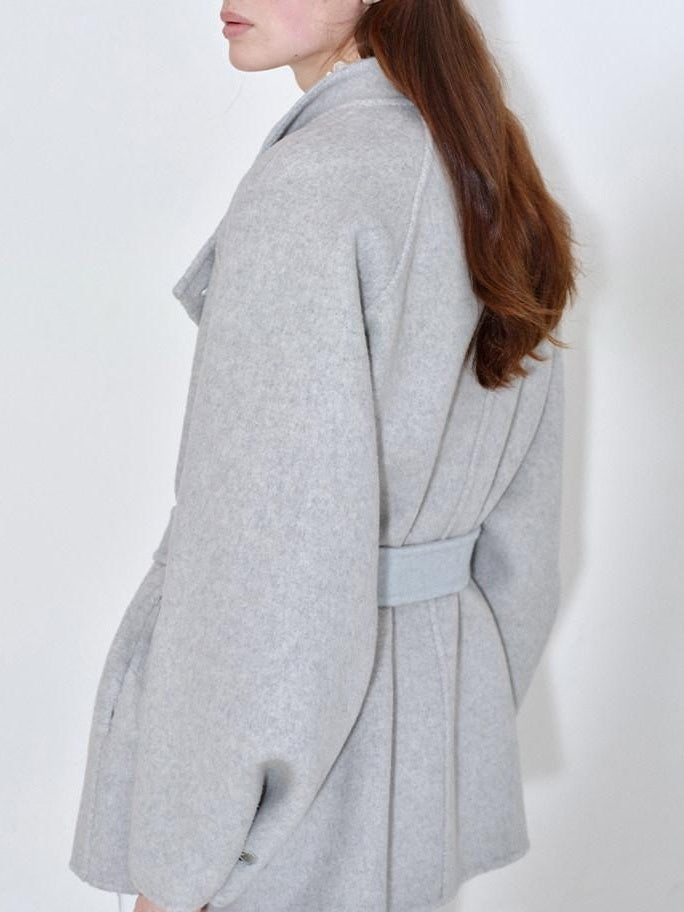 fano 68 Percent Wool Blend Korean Commuter Straight Fit Blazer Women Wool Coats