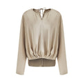 unspoken_Skin_Friendly_Breathable_Minimal_Loose_V-neck_Longsleeve_Women_Champagne_Blouses_MISSTT