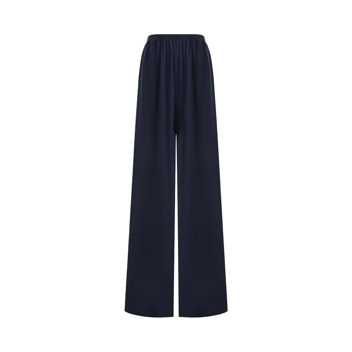 unspoken_Navy_Tencel_Slim_Fit_Knit_Round_Neck_High_Waist_Casual_Women_Top_&_Skirt_Sets_MISSTT