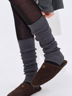 fano Soft Breathable Cotton Blend Minimal High Tube Women Casual Everyday Socks
