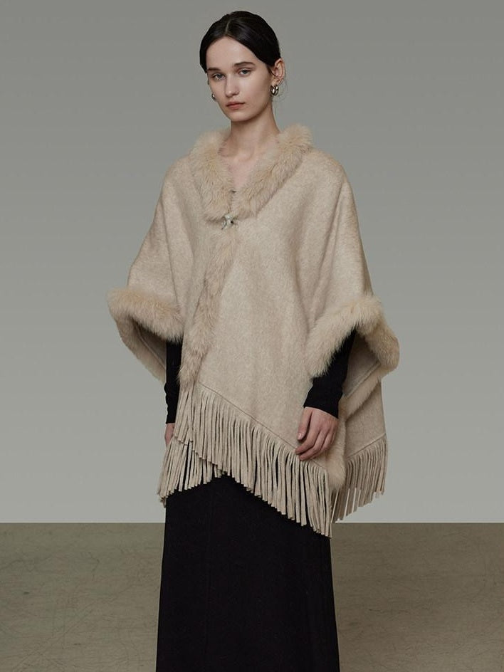 unspoken Pure Wool V-neck Hidden Button Oversized Apricot Minimal Work Knitwear Cardigans