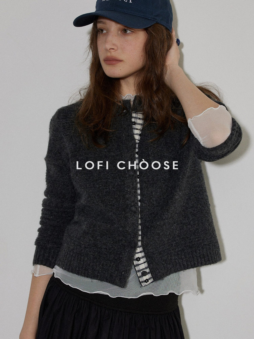 Lofi choose Soft Wool Blend Cozy Knit Button Front Relaxed Fit Office Women Cardigans