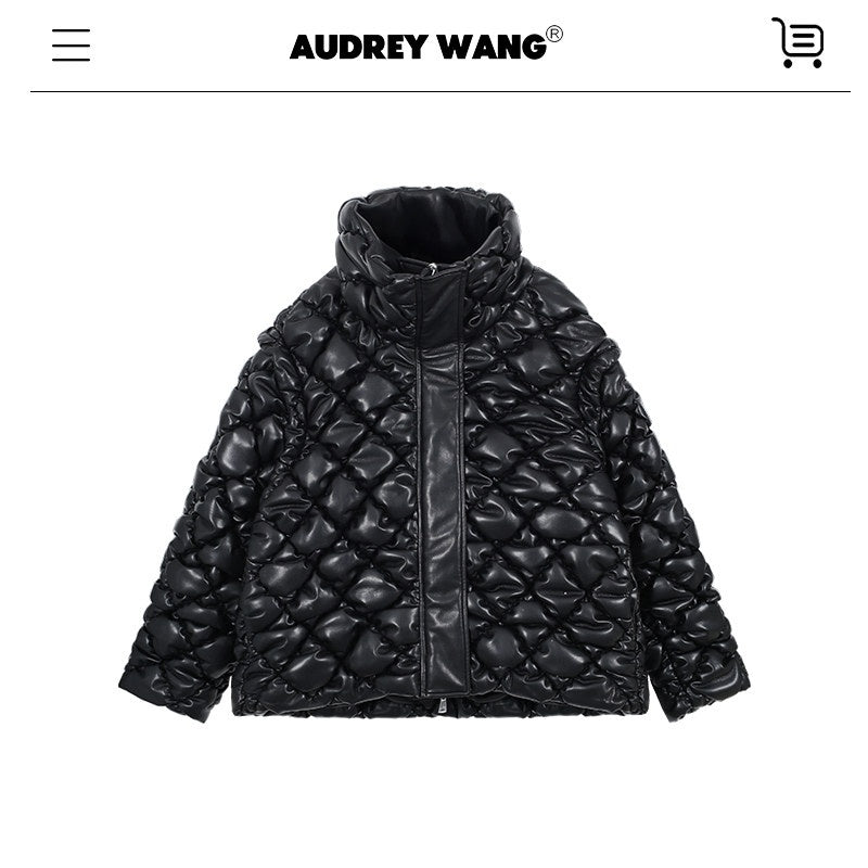 audreyyang_90_Percent_Duck_Down_Thick_Warm_Casual_Diamond_Quilted_Women_Zipper_Down_Jackets_MISSTT