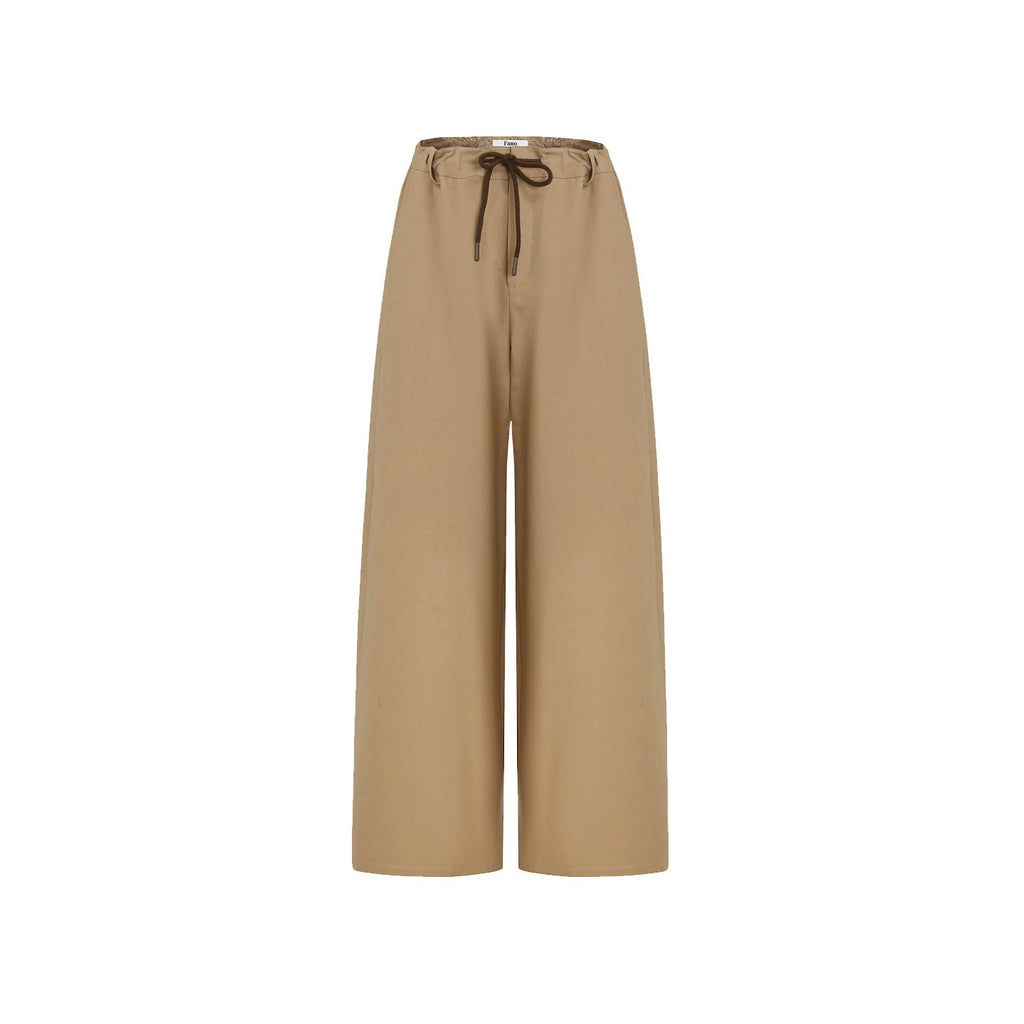 fano_Cotton_Elastic_Waist_Pocket_Korean_Workwear_Women_Khaki_Straight_Pants_MISSTT