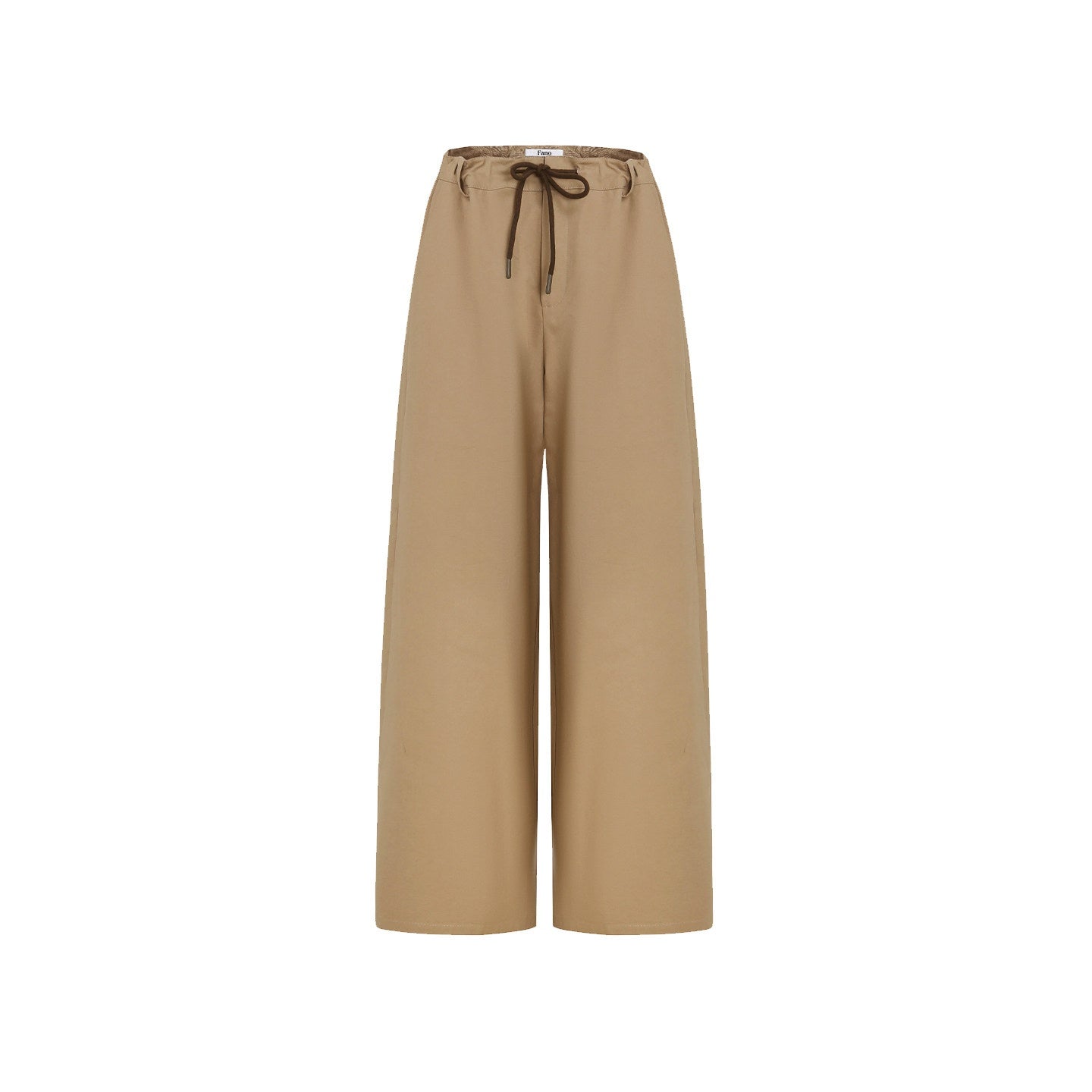 fano_Cotton_Elastic_Waist_Pocket_Korean_Workwear_Women_Khaki_Straight_Pants_MISSTT