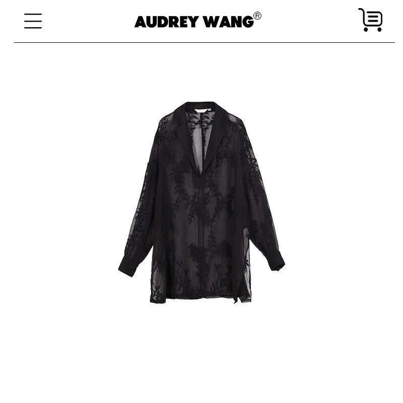 audreyyang_Chic_Two_Piece_Polyester_V-neck_Long_Sleeve_Set_Women_Black_White_Wide_Leg_Pants_MISSTT