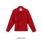 audreyyang_Premium_Lambskin_Loose_Fit_Lapel_Button_Women_Chinese_Red_Cropped_Jackets_MISSTT