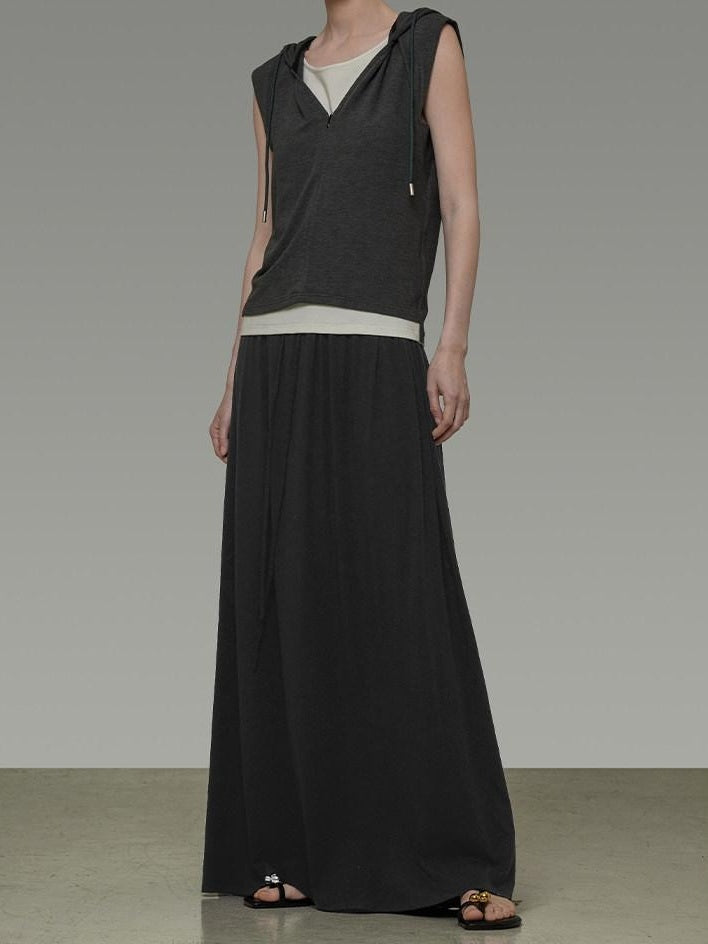unspoken Soft Viscose Short Sleeve Hooded Casual Long Pants Top & Pants Sets