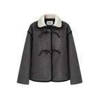 fano_Wool_Blend_Toggle_Pocket_Straight_Minimal_Workwear_Women_Heather_Gray_Short_Coat_MISSTT