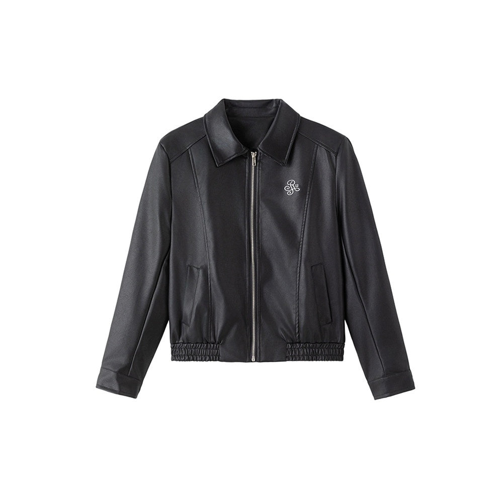 ikyou_Durable_Unisex_Slim_Fit_Glossy_Pu_Black_Lapel_Zipper_Short_Leather_Jackets_MISSTT
