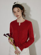 Lofi choose Cozy Button Front Relaxed Fit Workwear Women Knit Long Sleeve Cardigans