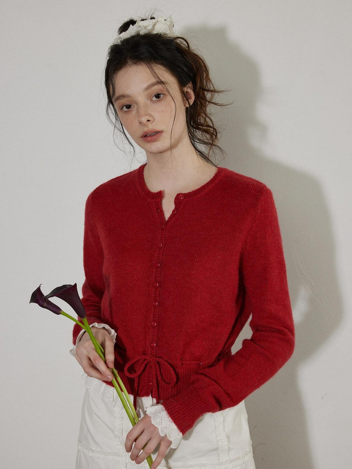Lofi choose Cozy Button Front Relaxed Fit Workwear Women Knit Long Sleeve Cardigans