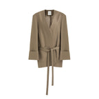 unspoken_Minimal_Slim_Tailored_Blazer_High_Waist_Long_Pants_Women_Brown_Top_&_Pants_Sets_MISSTT
