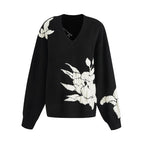 unspoken_Thermal_Warm_Commuter_Relaxed_Fit_V-neck_Pullover_Black_Workwear_Knit_Sweaters_MISSTT