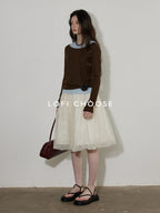 Lofi choose Breathable Oversized Commuter Office Top Green Brown Long Sleeve T-Shirts