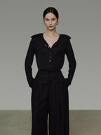 unspoken Breathable Skin Friendly Minimal Slim Fit Button Women Office Knitwear Cardigans