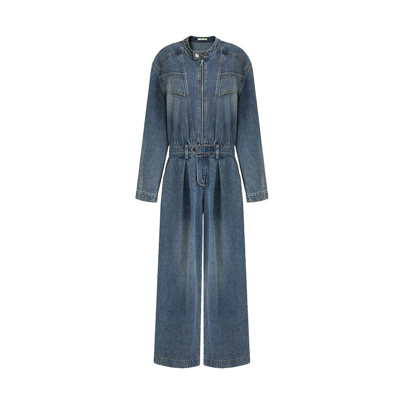 unspoken_High_Waisted_Wide_Leg_Cotton_Blend_Office_Commuter_Blue_Top_&_Pants_Sets_MISSTT