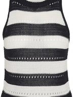 fano Soft Acrylic Lyocell Linen Blend Slim Fit Commuter Workwear Striped Camisoles