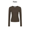 fano_Lyocell_Blend_Slim_Fit_Minimal_Commuter_Crew_Neck_Women_Long_Sleeve_T-Shirts_MISSTT