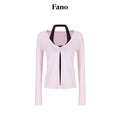fano_Soft_Breathable_Korean_V-neck_Slim_Faux_Layered_Colorblock_Cardigans_MISSTT