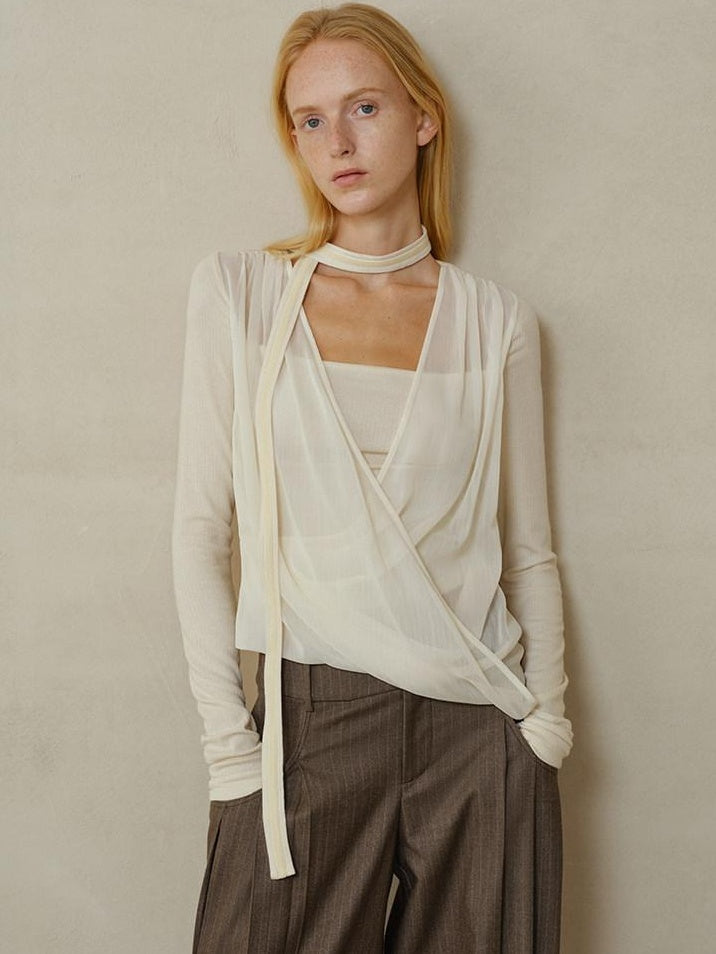 someonesometimes Soft Wool Blend Slim Round Neck Long Sleeve Women Almond Beige Knit Cardigans