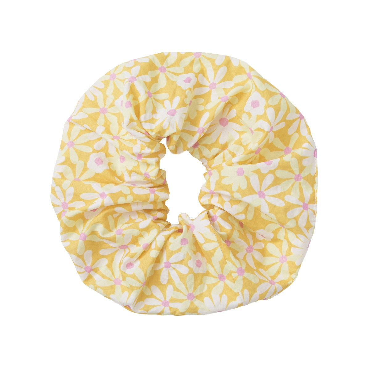 fano_Soft_Milky_Yellow_Elastic_Minimalist_Scrunchie_For_Women_Daily_Hair_Accessories_MISSTT