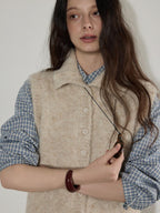 Lofi choose Pure Cotton Relaxed Fit Colorblock Plaid Collared Women Long Sleeve Shirts