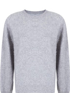 fano Soft Wool Cashmere Blend Relaxed Fit Crew Neck Women Knit Pullover Sweaters