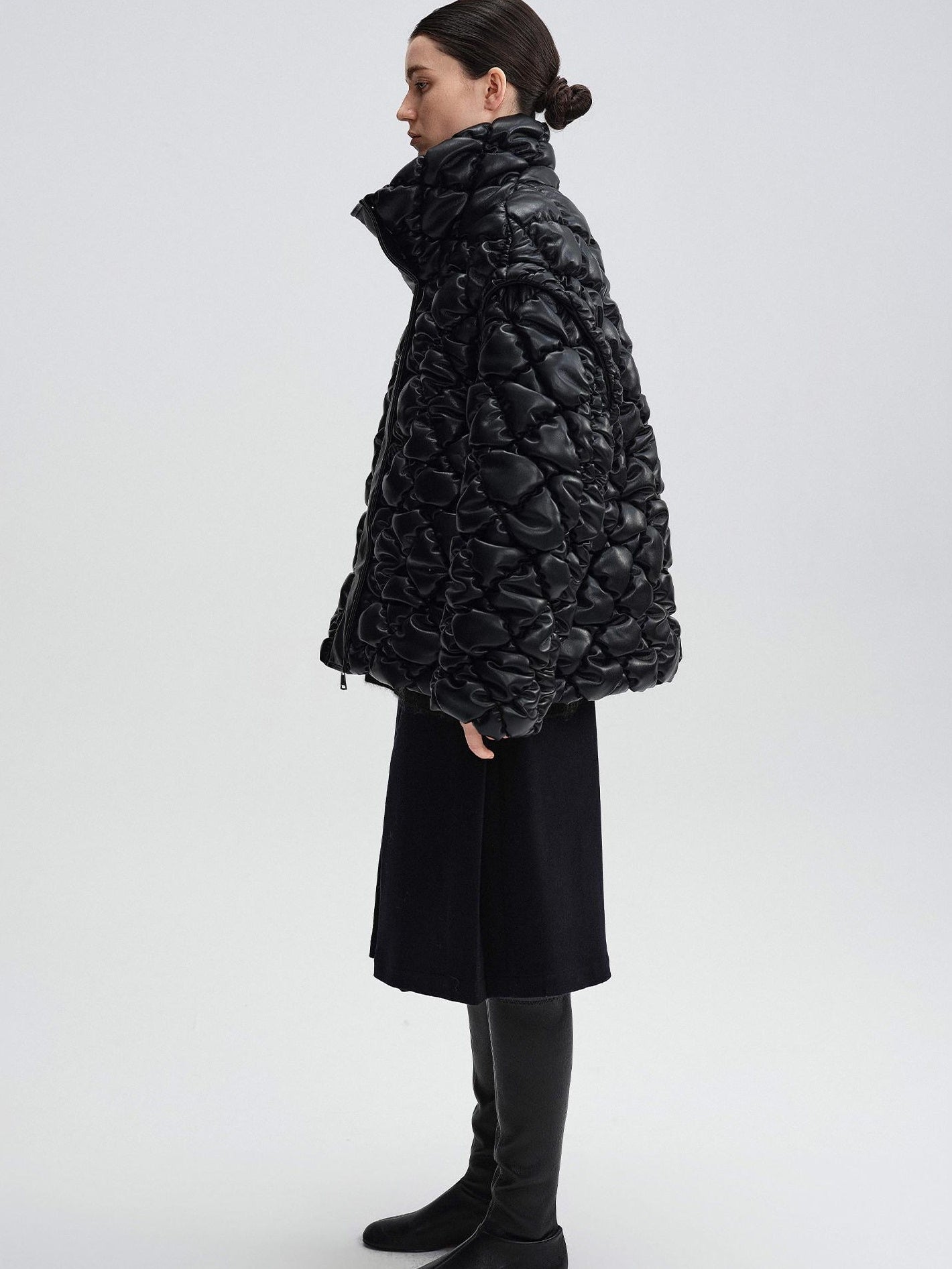 audreyyang 90 Percent Duck Down Thick Warm Casual Diamond Quilted Women Zipper Down Jackets