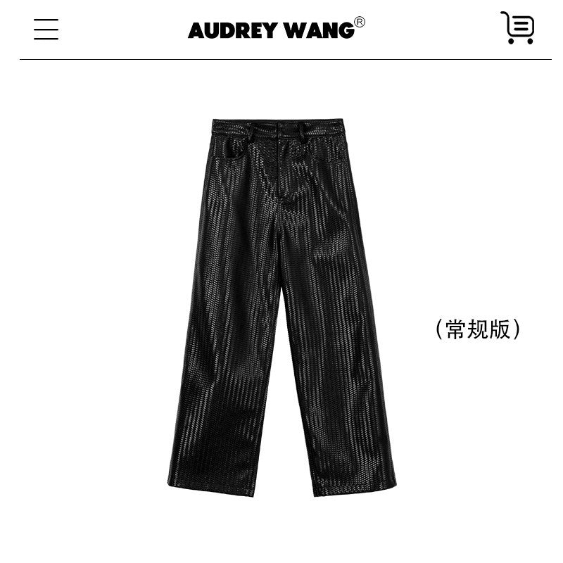 audreyyang_Pu_Faux_Leather_Casual_Natural_Waist_Zip_Fly_Women_Straight_Pants_MISSTT