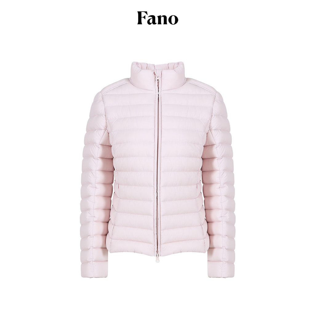 fano_90%_White_Duck_Down_Warm_Slim_Short_Stand_Collar_Zipper_Pink_Down_Jackets_MISSTT