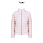 fano_90%_White_Duck_Down_Warm_Slim_Short_Stand_Collar_Zipper_Pink_Down_Jackets_MISSTT