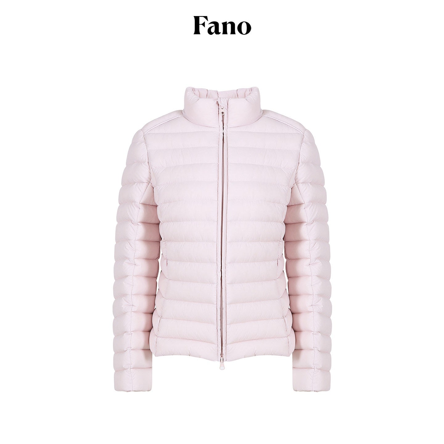 fano_90%_White_Duck_Down_Warm_Slim_Short_Stand_Collar_Zipper_Pink_Down_Jackets_MISSTT