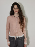 Lofi choose Cozy Button Front Relaxed Fit Workwear Women Knit Long Sleeve Cardigans