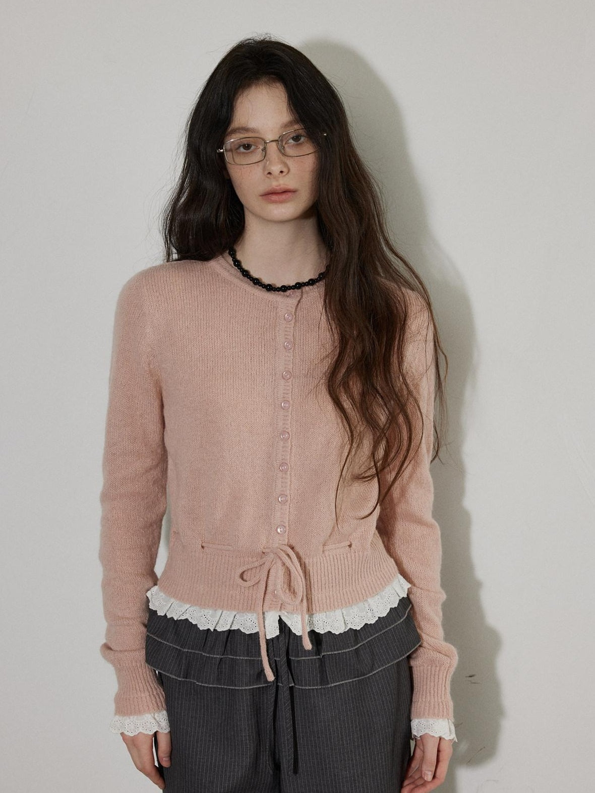 Lofi choose Cozy Button Front Relaxed Fit Workwear Women Knit Long Sleeve Cardigans