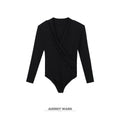 audreyyang_Soft_Lyocell_Blend_V-neck_Long_Sleeve_Slim_Fit_Black_Women_Midi_Dresses_MISSTT