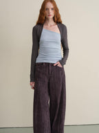 someonesometimes Stretch Viscose Midweight Colorblock Slanted Collar Slim Fit Women Sweaters