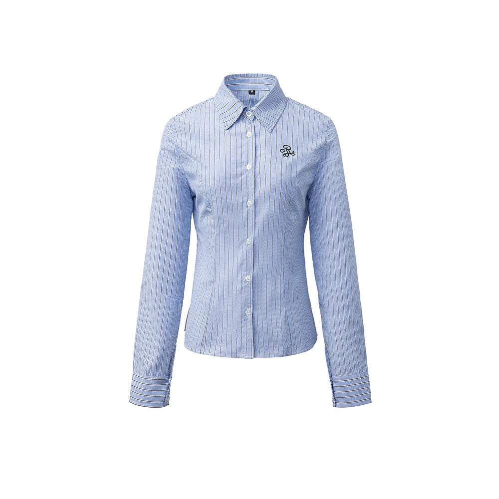 ikyou_Embroidered_Slim_Commuter_Square_Neck_Striped_Long_Sleeve_Cotton_Blend_Shirts_MISSTT