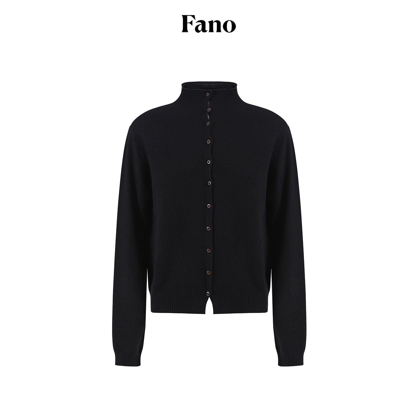 fano_Wool_Cashmere_Blend_Warm_High_Neck_Loose_Fit_Women_Button_Solid_Cardigans_MISSTT