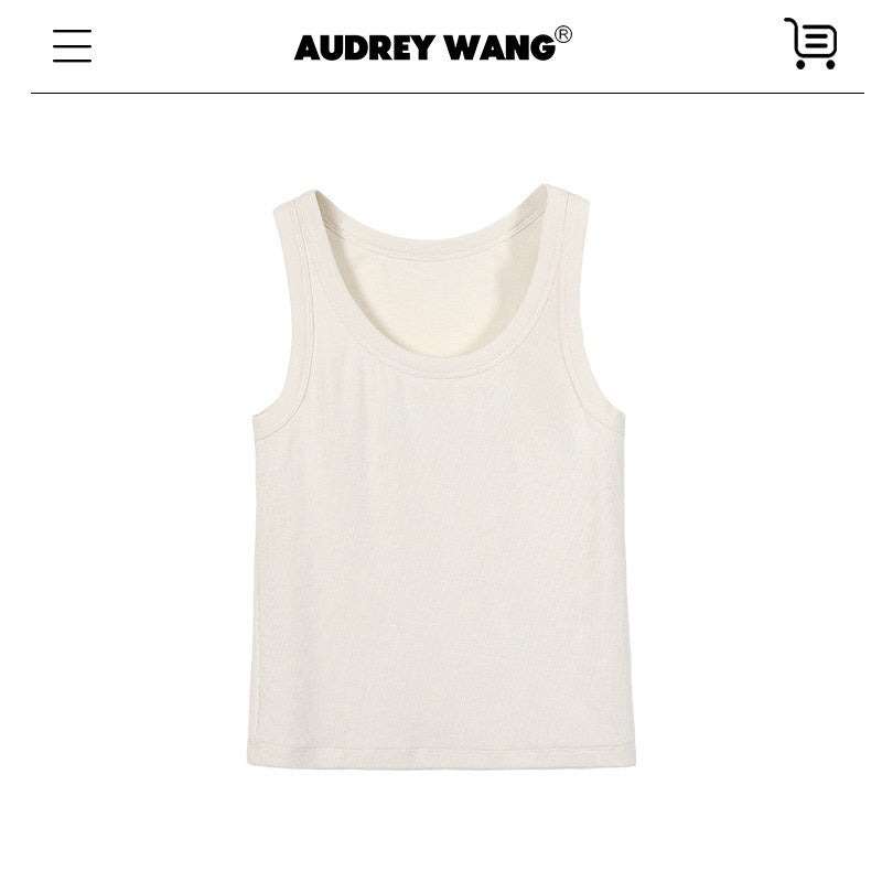 audreyyang_Viscose_Cotton_Slim_Fit_Casual_Round_Neck_Women_Solid_Short_Sleeve_T-Shirts_MISSTT