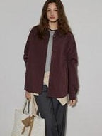 Lofi choose Breathable Cotton Loose Fit Lapel Collar Button Long Sleeve Office Women Shirts