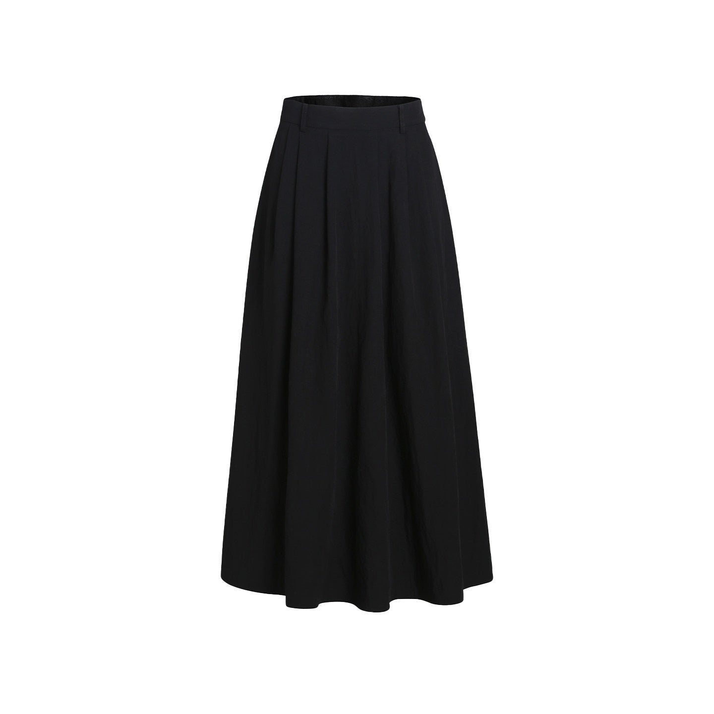 fano_Sleek_Black_V-neck_Button_Short_Sleeve_Two_Piece_Chic_Women_Top_&_Skirt_Sets_MISSTT