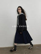 Lofi choose Commuter Ready Relaxed Loose Fit Pullover Unisex Gray Casual Hoodie