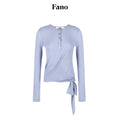 fano_Soft_Lyocell_Blend_Slim_Fit_Office_Tee_For_Women_Haze_Blue_Long_Sleeve_T-Shirts_MISSTT