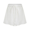 unspoken_Pure_Ramie_Tie_Waist_Straight_Leg_Minimal_Workwear_Women_White_Mid-Length_Shorts_MISSTT