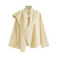 unspoken_Minimal_Commuter_Short_Straight_Fit_Women_Cream_Yellow_S_M_Wool_Coats_MISSTT