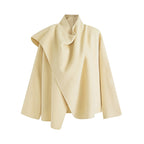 unspoken_Minimal_Commuter_Short_Straight_Fit_Women_Cream_Yellow_S_M_Wool_Coats_MISSTT
