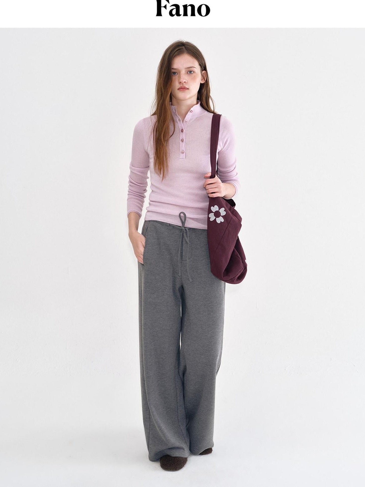 fano Fleece Lined Breathable Sport Straight Leg Women Heather Gray Sweatpants